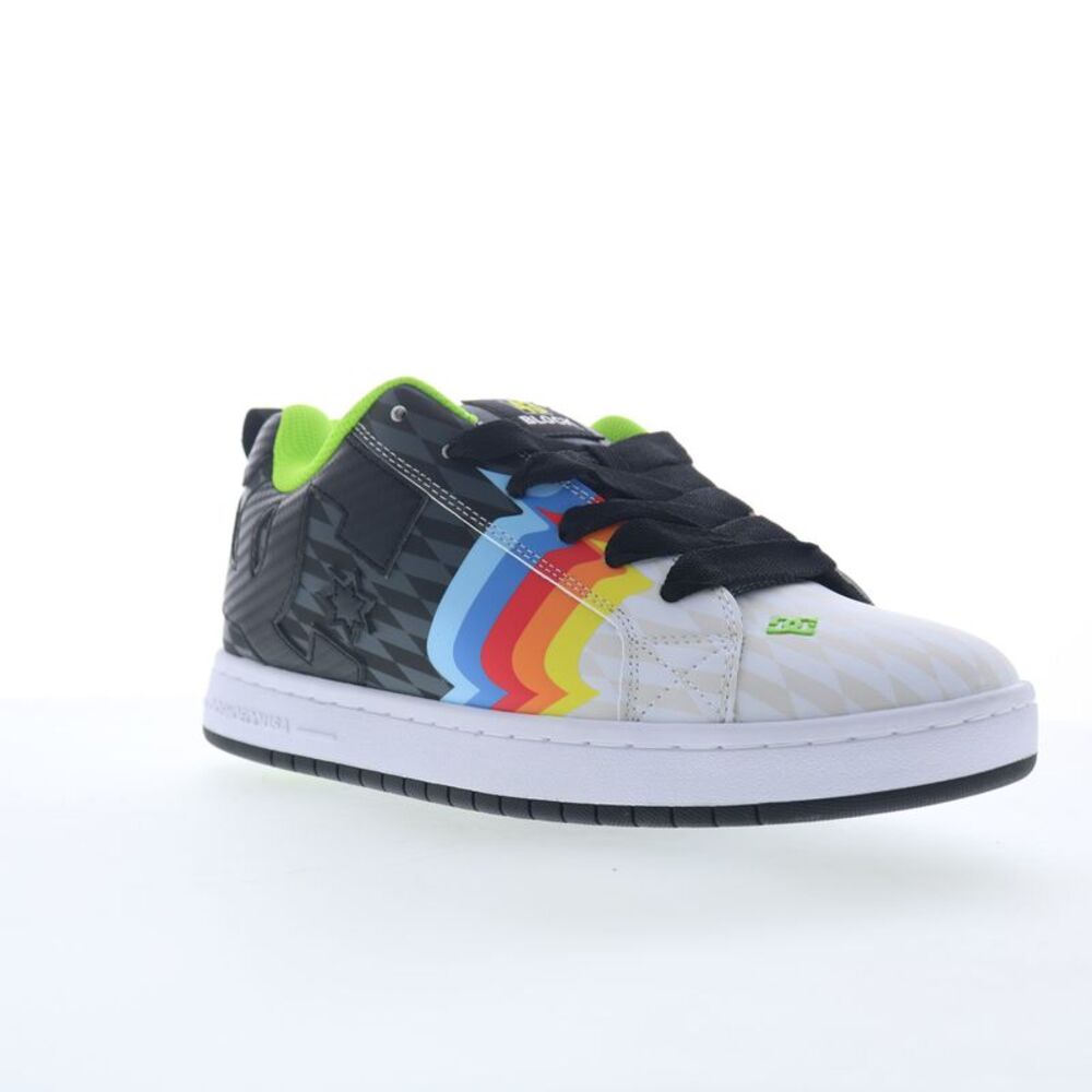 DC Mens 43I Court Graffik Black Shoes (NWT) - Picture 2 of 7